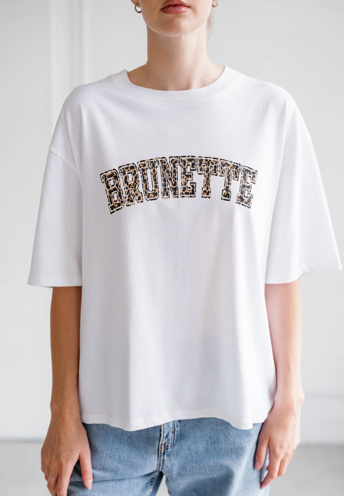 "Brunette" Boxy Tee