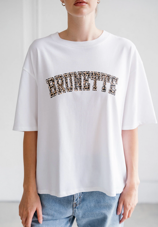 "Brunette" Boxy Tee