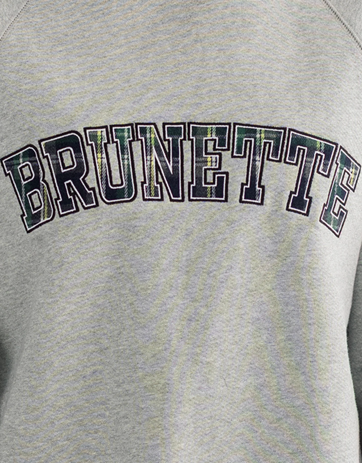 "Brunette" Not Your Boyfriend's Crew ~ Grey Melange