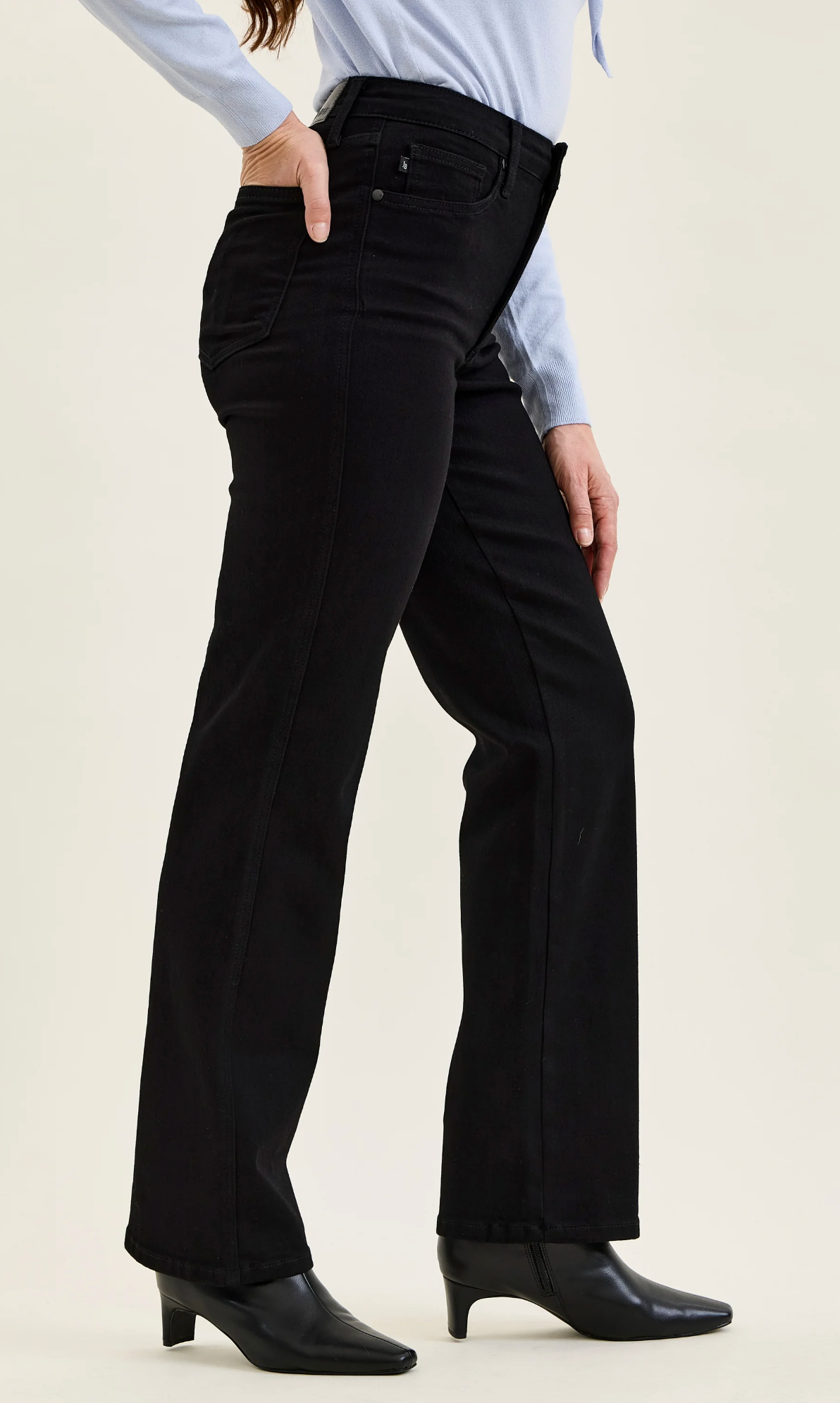Kimberly TC Classic Straight Leg ~ Black {Reg & Curve}