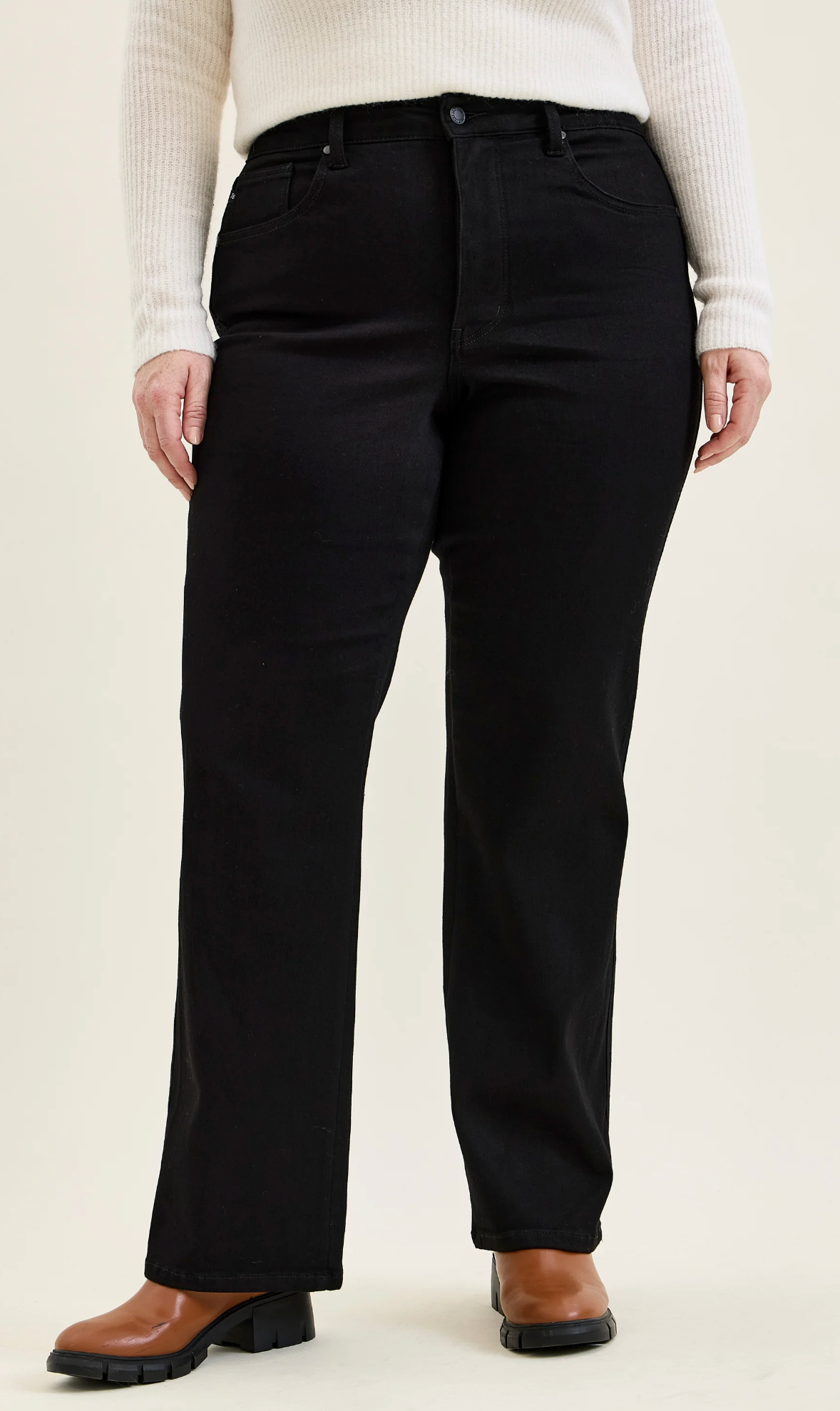 Kimberly TC Classic Straight Leg ~ Black {Reg & Curve}