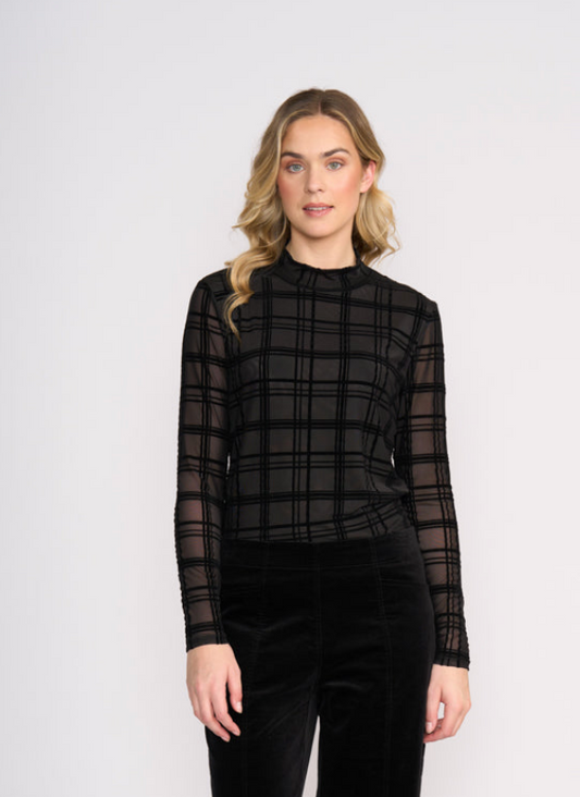 Flock Yeah LS Mesh Top