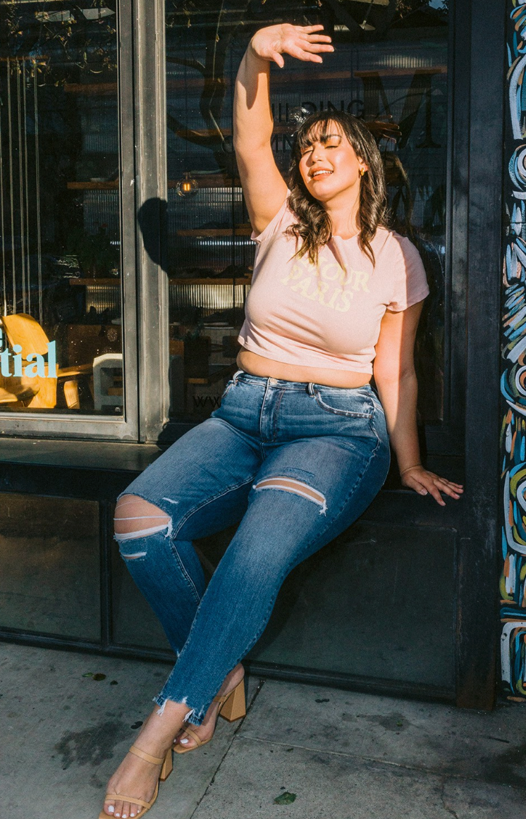 Colleen Distressed Skinny {Reg & Curve}