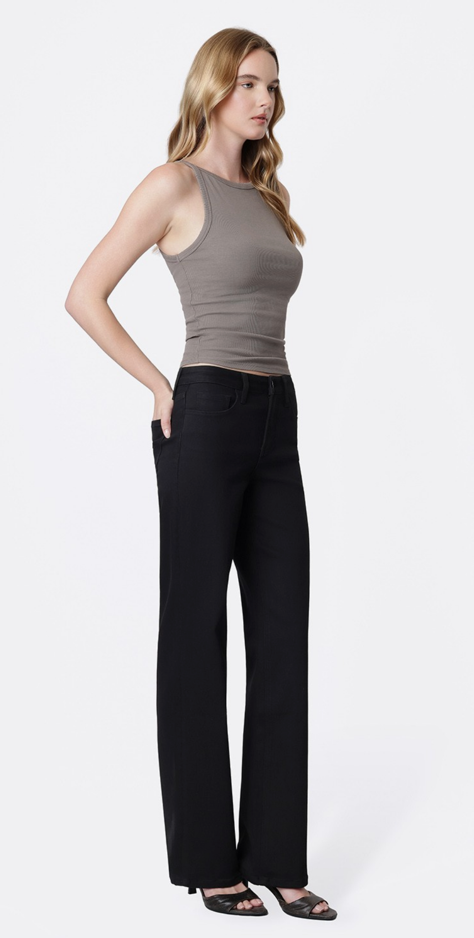 Trina Slim Wide ~ Black {Reg & Curve}