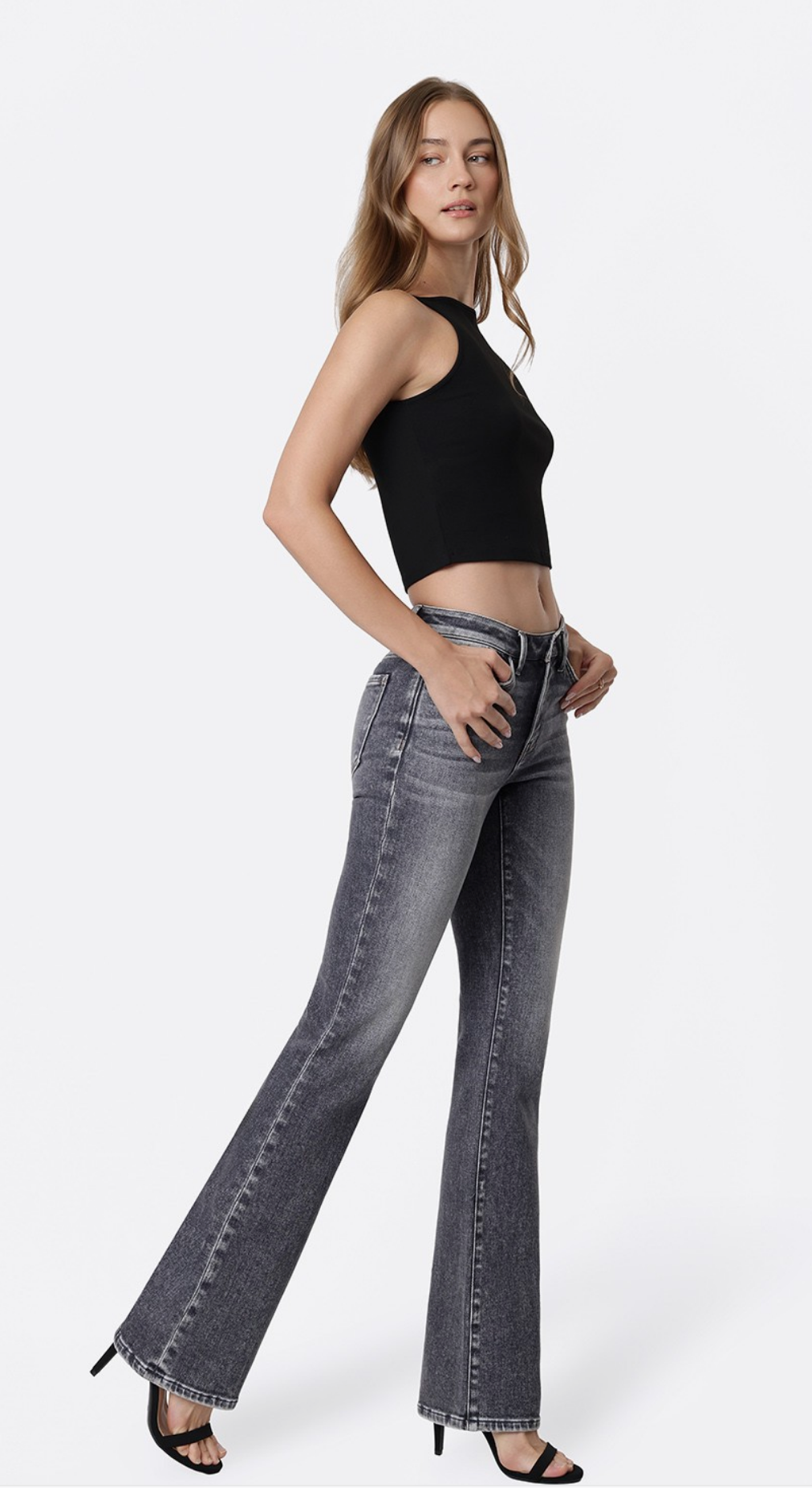 Chantal Bootcut ~ Grey {Reg & Curve}