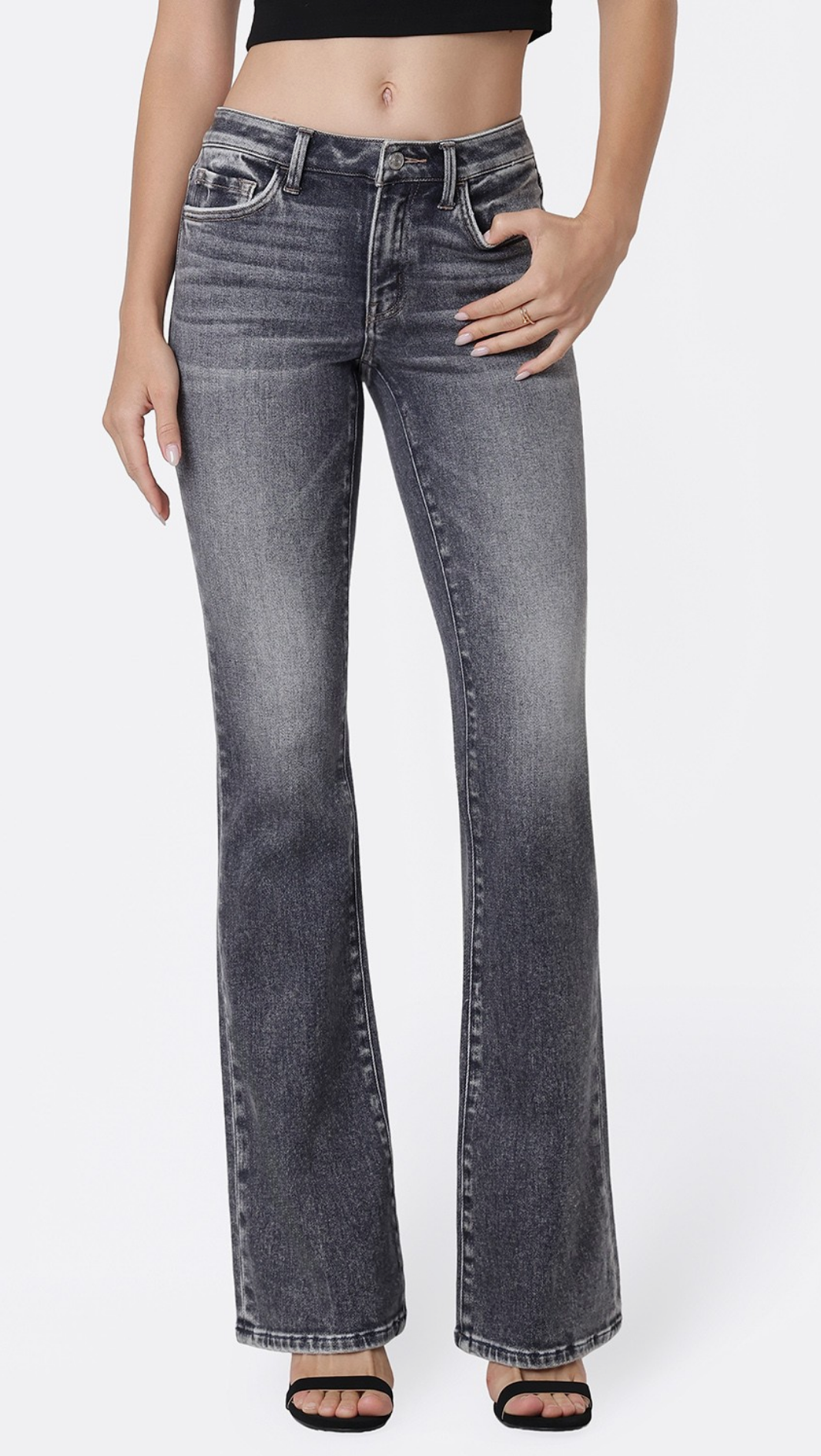 Chantal Bootcut ~ Grey {Reg & Curve}