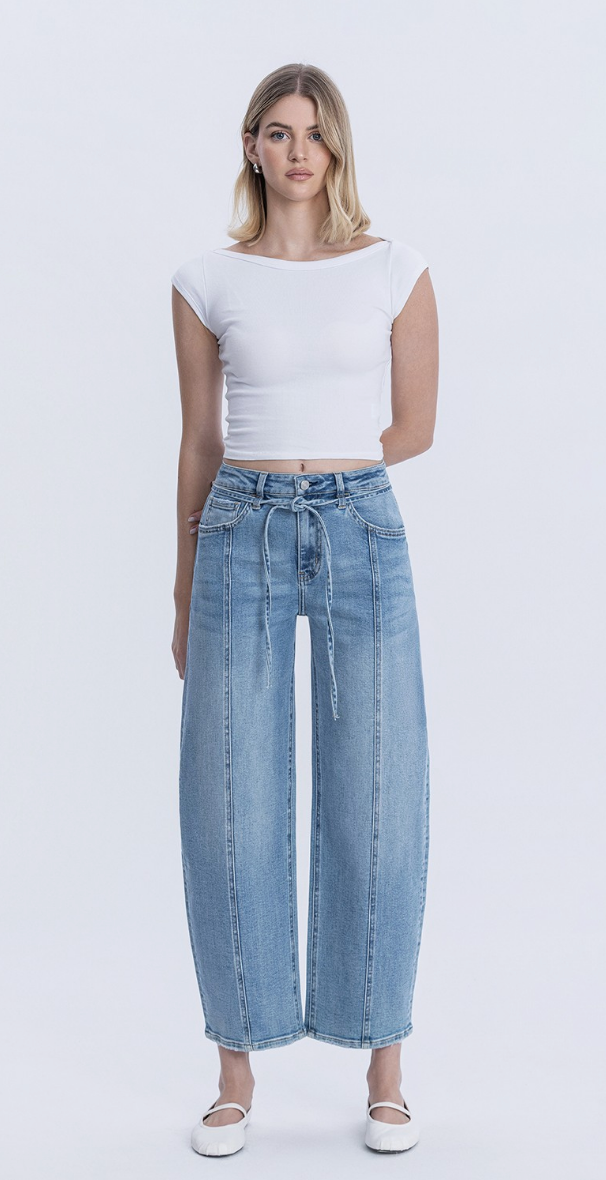 Cleopatra Cropped Tie Barrel {Reg & Curve}