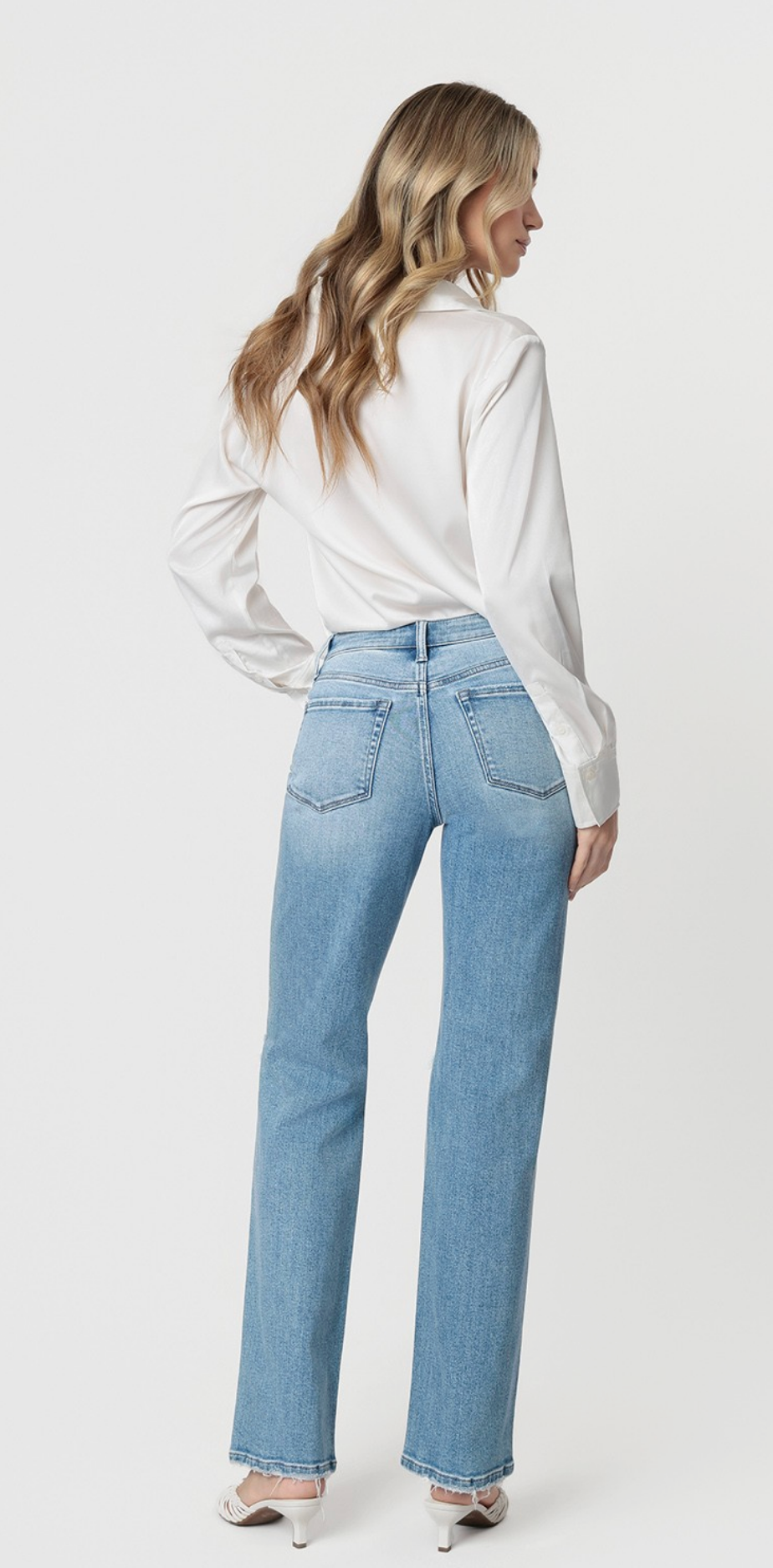 Vera Distressed Slim Wide {Reg & Curve}