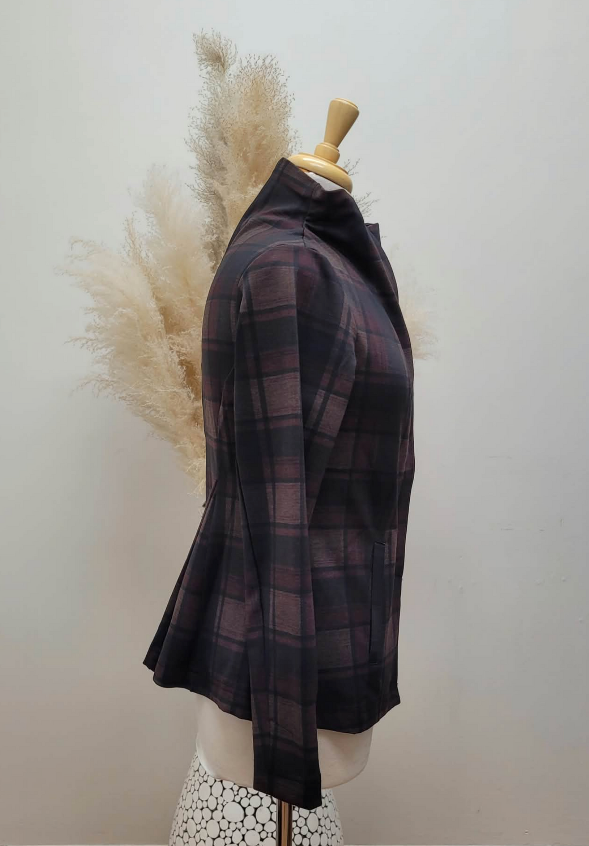 Under Wraps Jacket ~ Chocolate Check