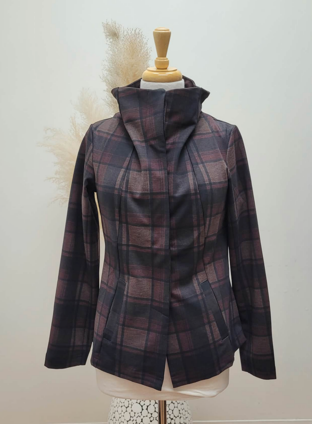 Under Wraps Jacket ~ Chocolate Check
