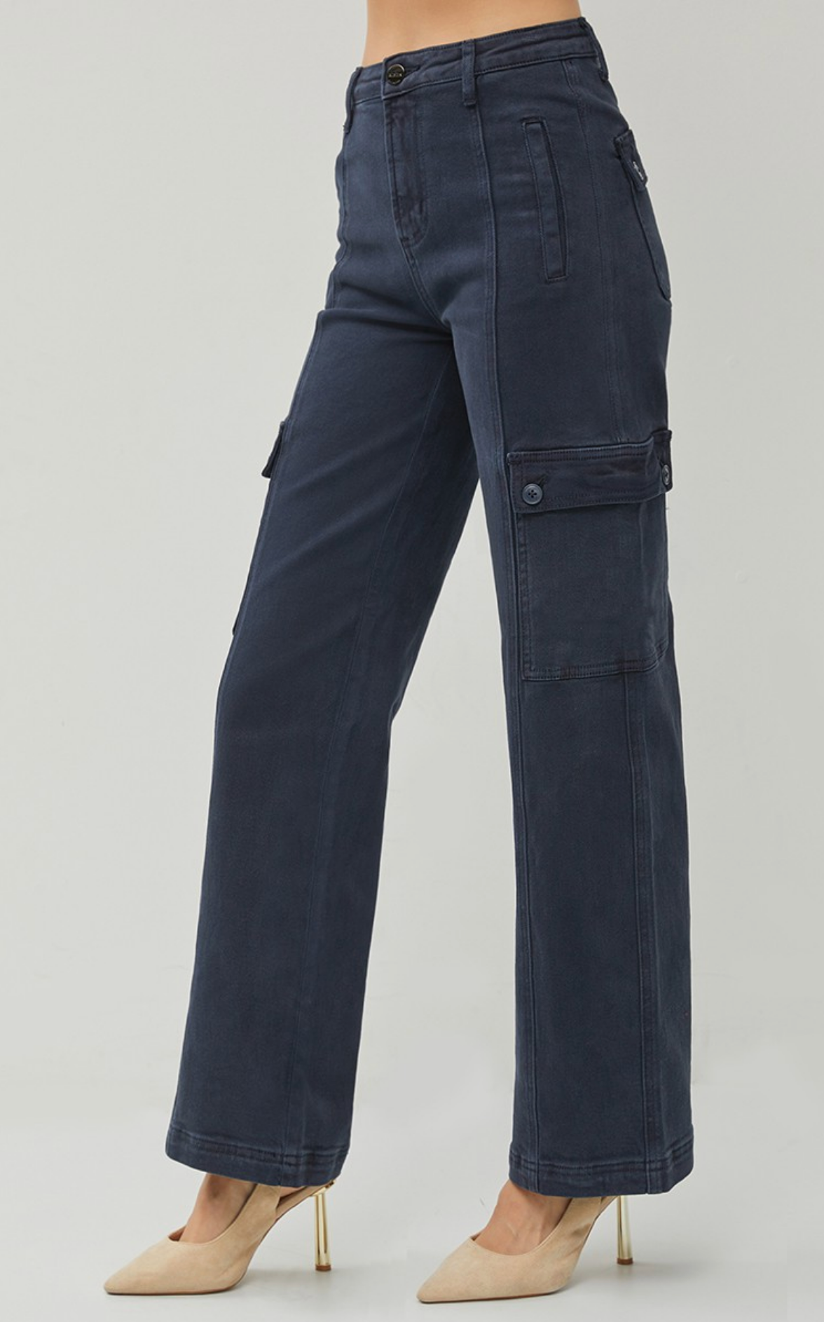 Blueberry Wide Leg Cargo {Reg}