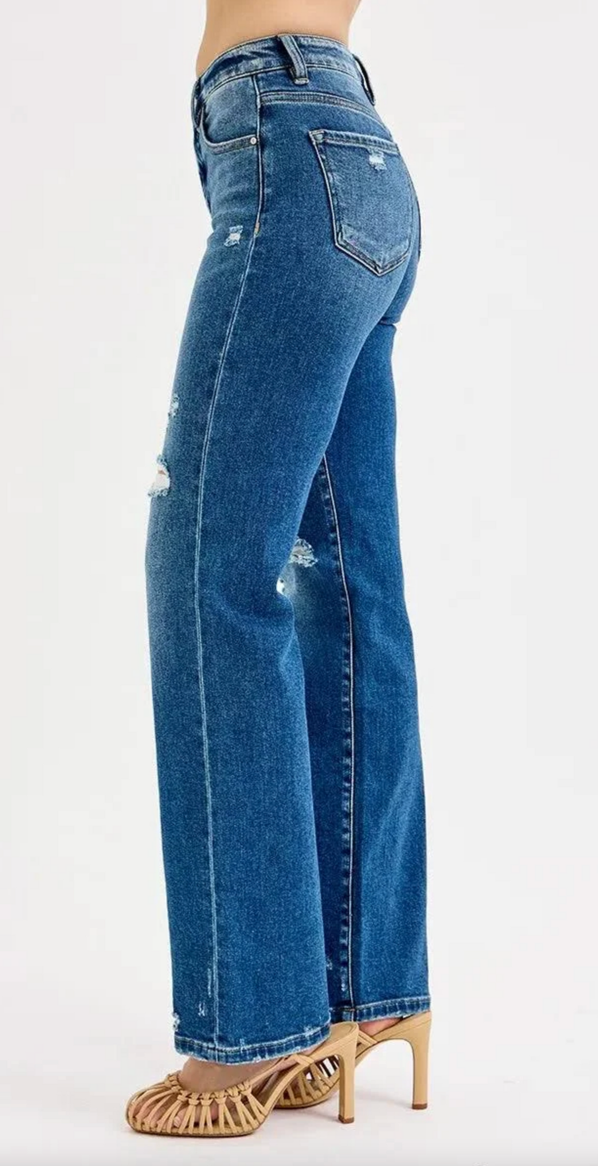 Nina TC Distressed Straight Leg {Reg & Curve}