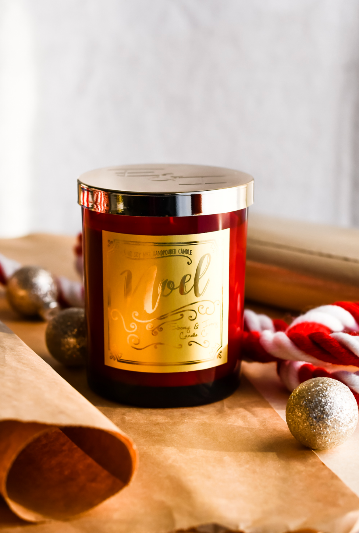 Noel Christmas Candle