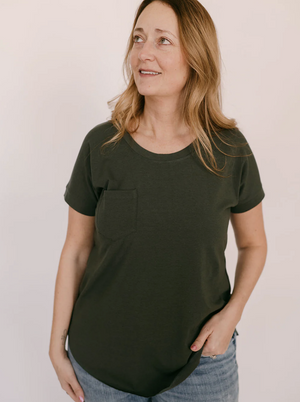 Open image in slideshow, Blondie Janis Tee ~ Pine

