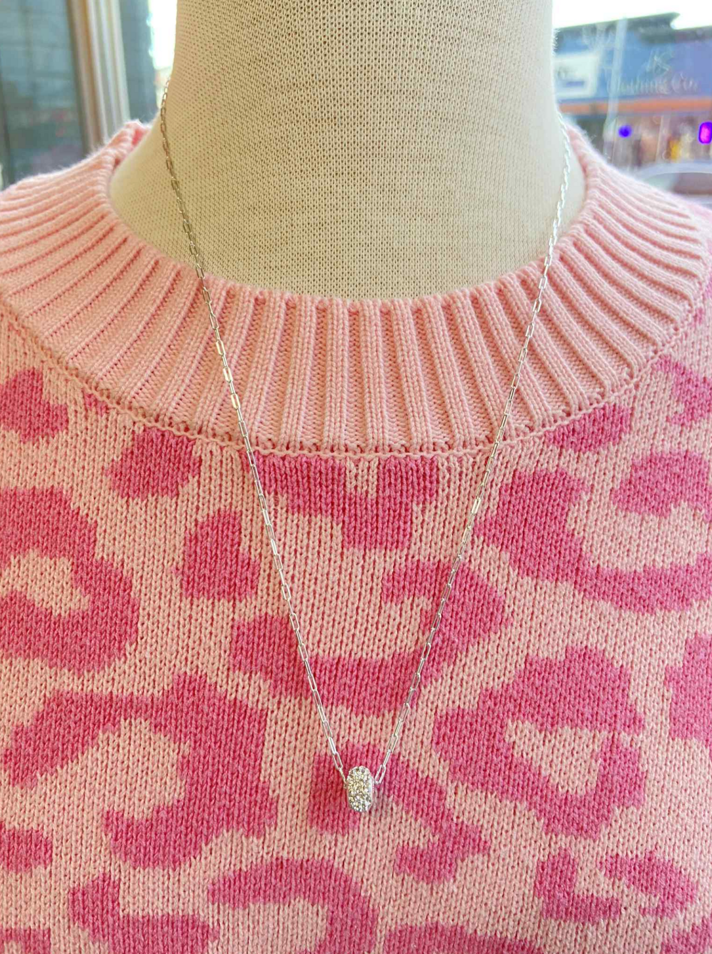 Silver Rondelle Bead Necklace - Hillberg & Berk™