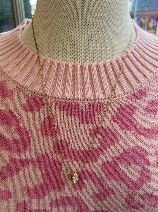 Rose Gold Rondelle Bead Necklace - Hillberg & Berk™