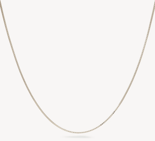 Power Play Charm & Box Chain Necklace ~ Silver ~ Hillberg & Berk
