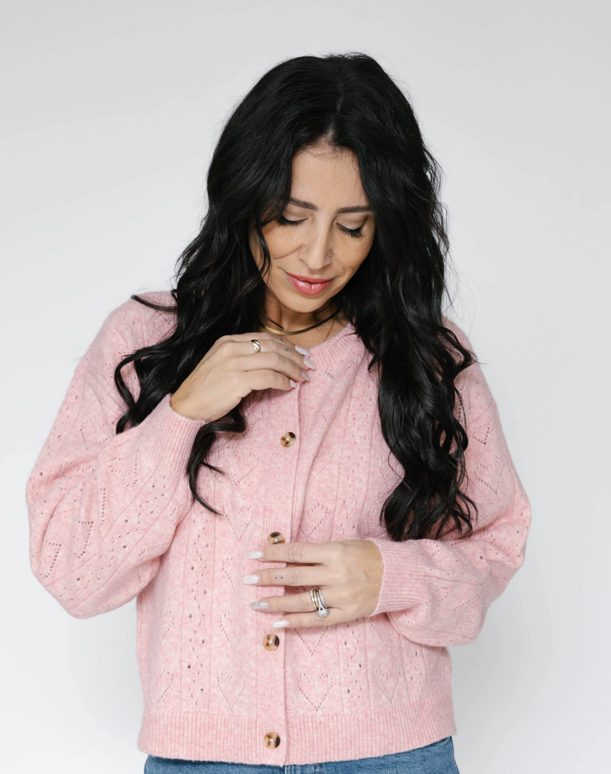 Crush On You Cardigan in Soft Pink