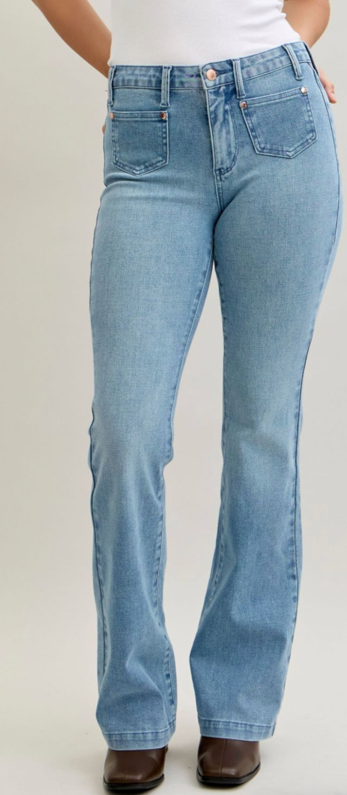 Penny Patch Pocket Bootcut { Reg & Curve }