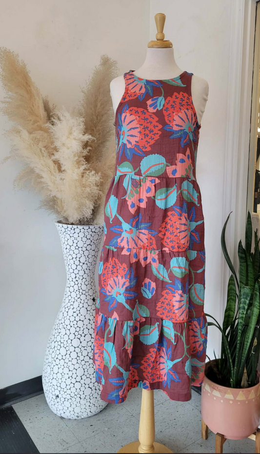 Bali Dress ~ Island Flower Print