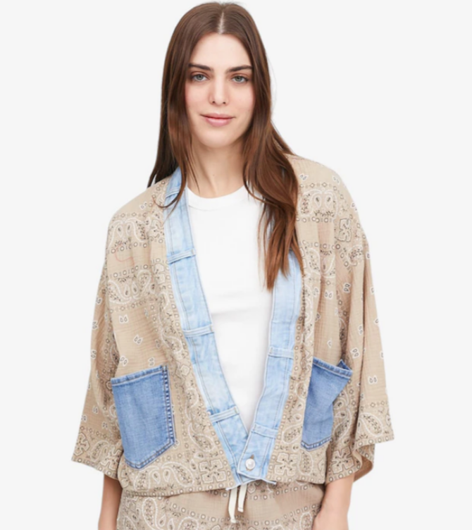 Bandana Short Kimono ~4 Colours