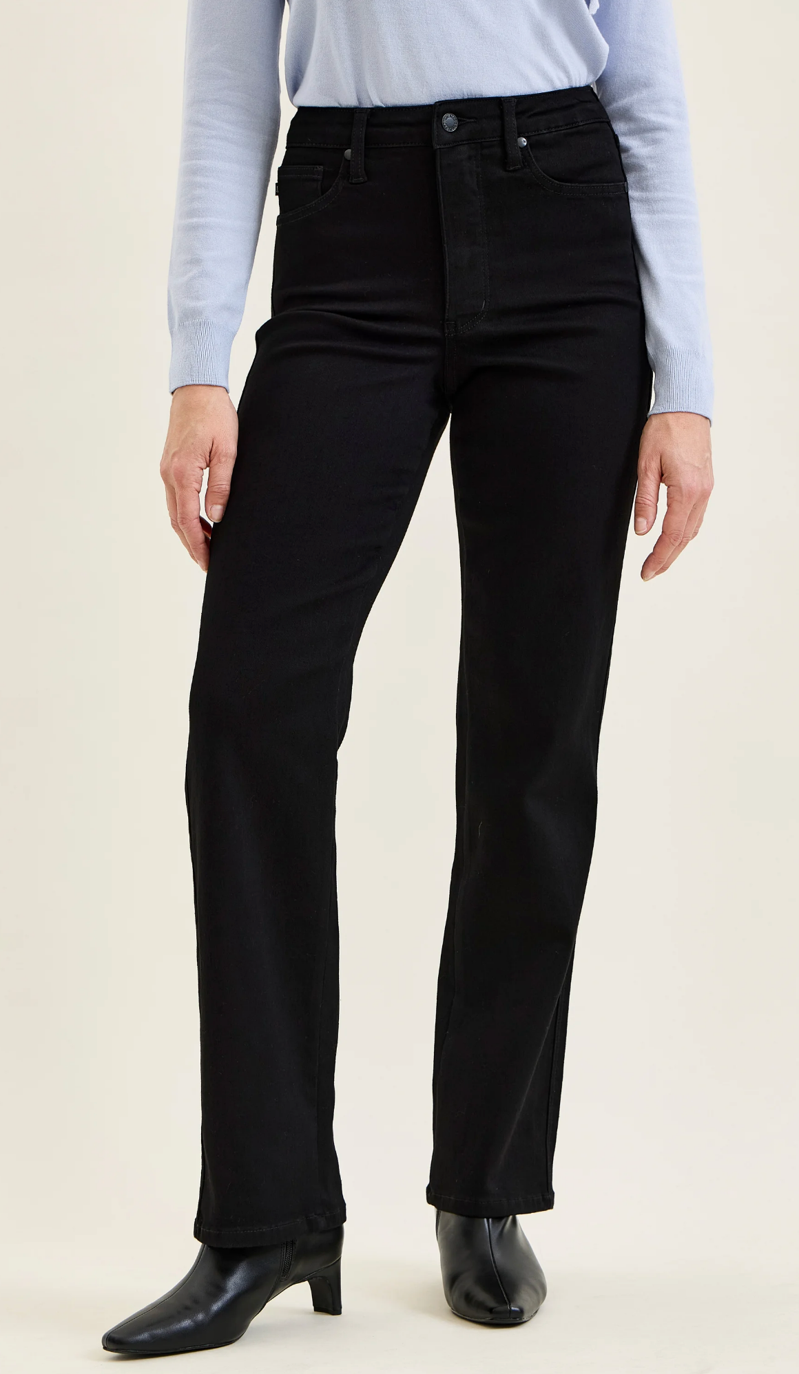 Kimberly TC Classic Straight Leg ~ Black {Reg & Curve}