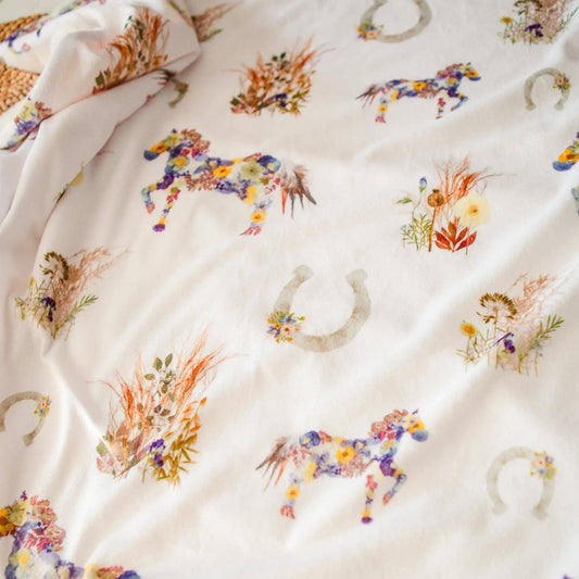 Wild Horses Throw Blanket