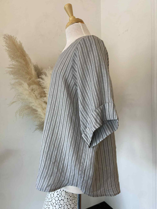 Bess Top - Dove Grey
