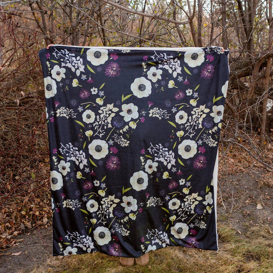 Twilight Bloom Throw Blanket