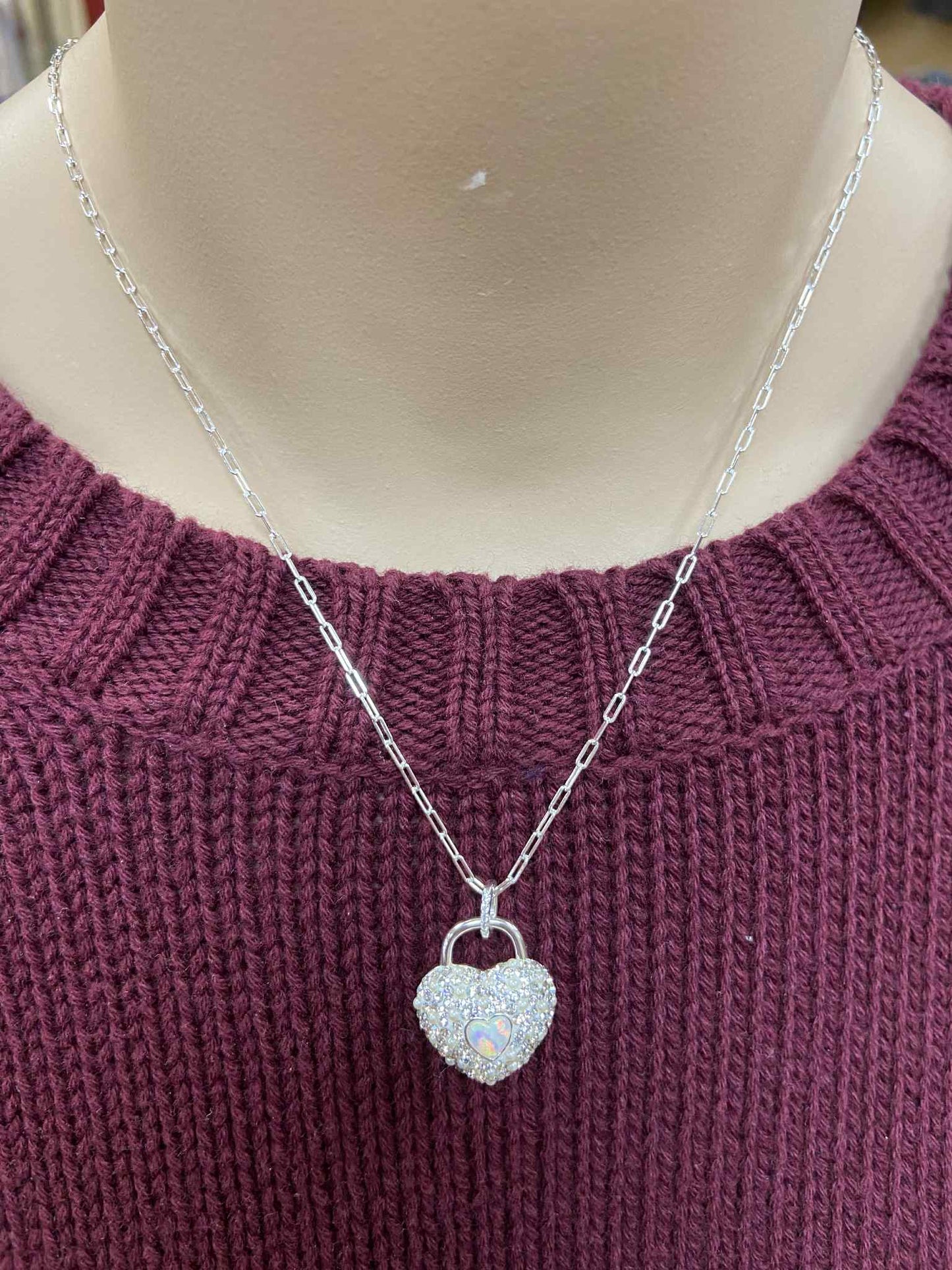 Glitz Sparkle Heart Necklace - Hillberg & Berk™