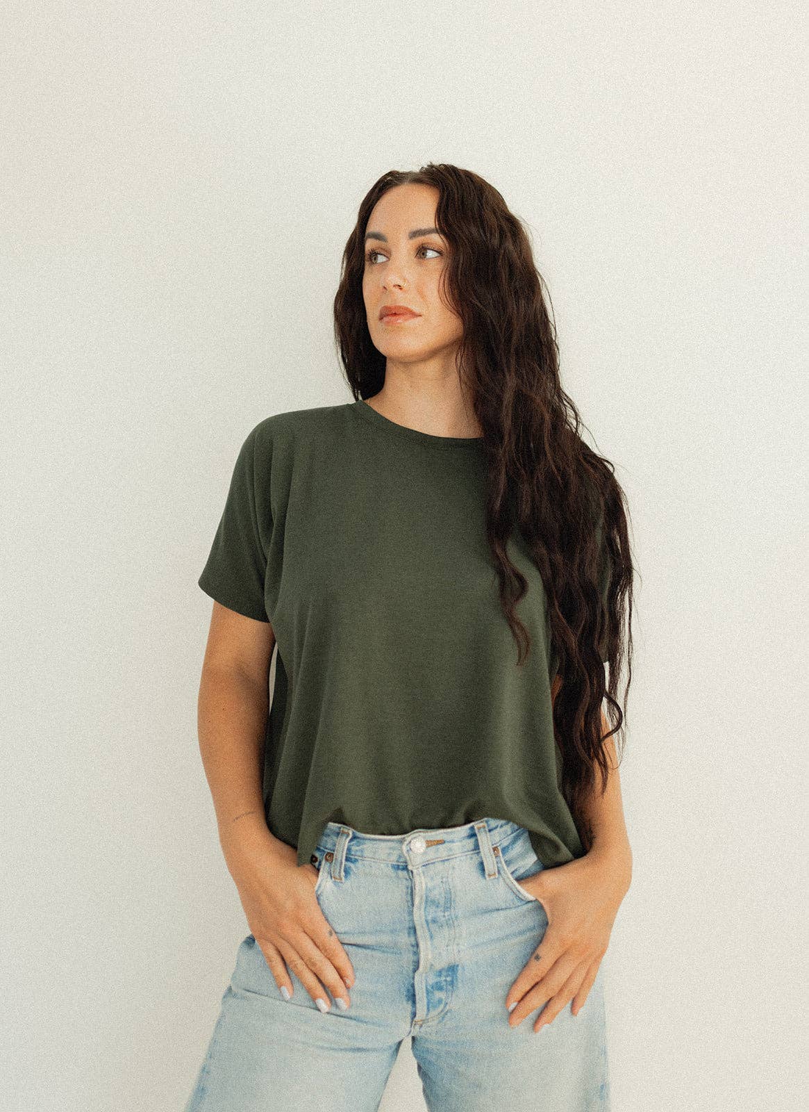 Ladies Staple Tee: Dusty Fig