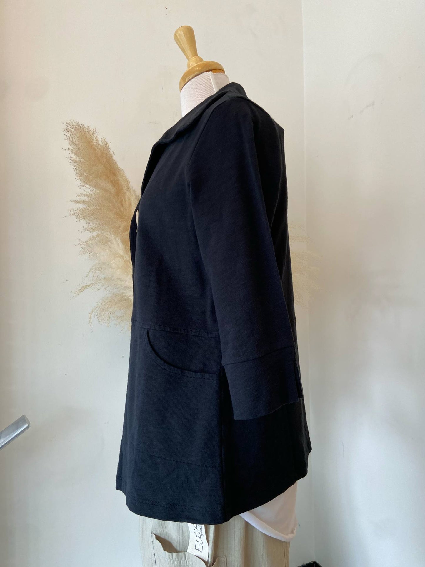 Mena Button Jacket ~ Black