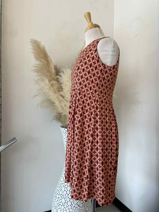 Nala Tshirt Dress ~ Red Mix