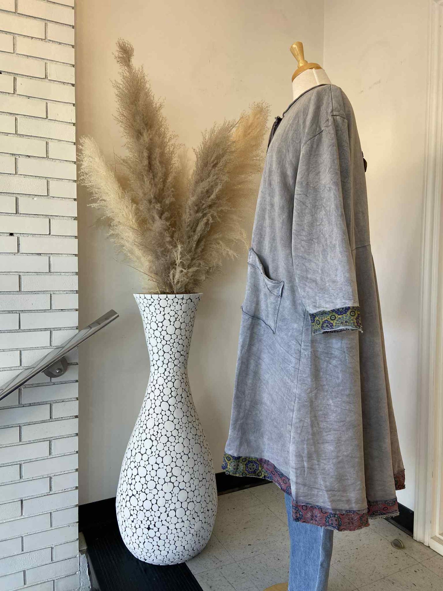 Hanna Car Coat ~ Vintage Blue