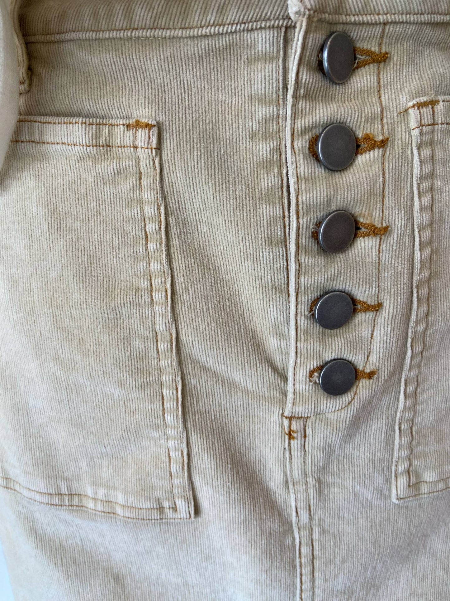 Rider Mini Cord Skirt ~ Tan
