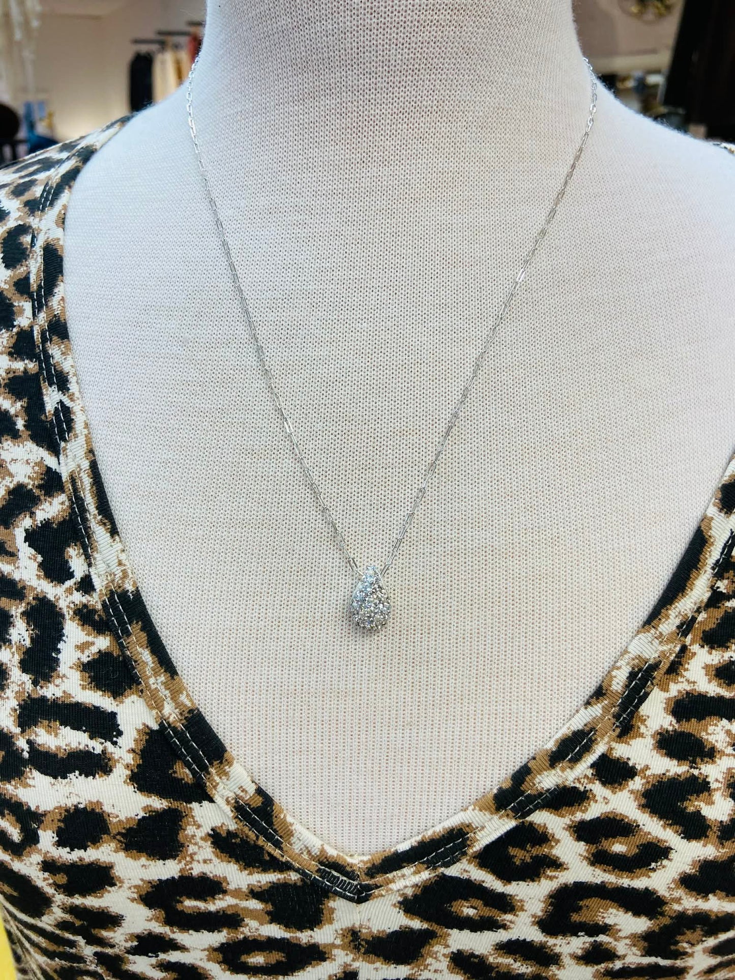 Glitz Sparkle Mini Drop Necklace - Hillberg & Berk™