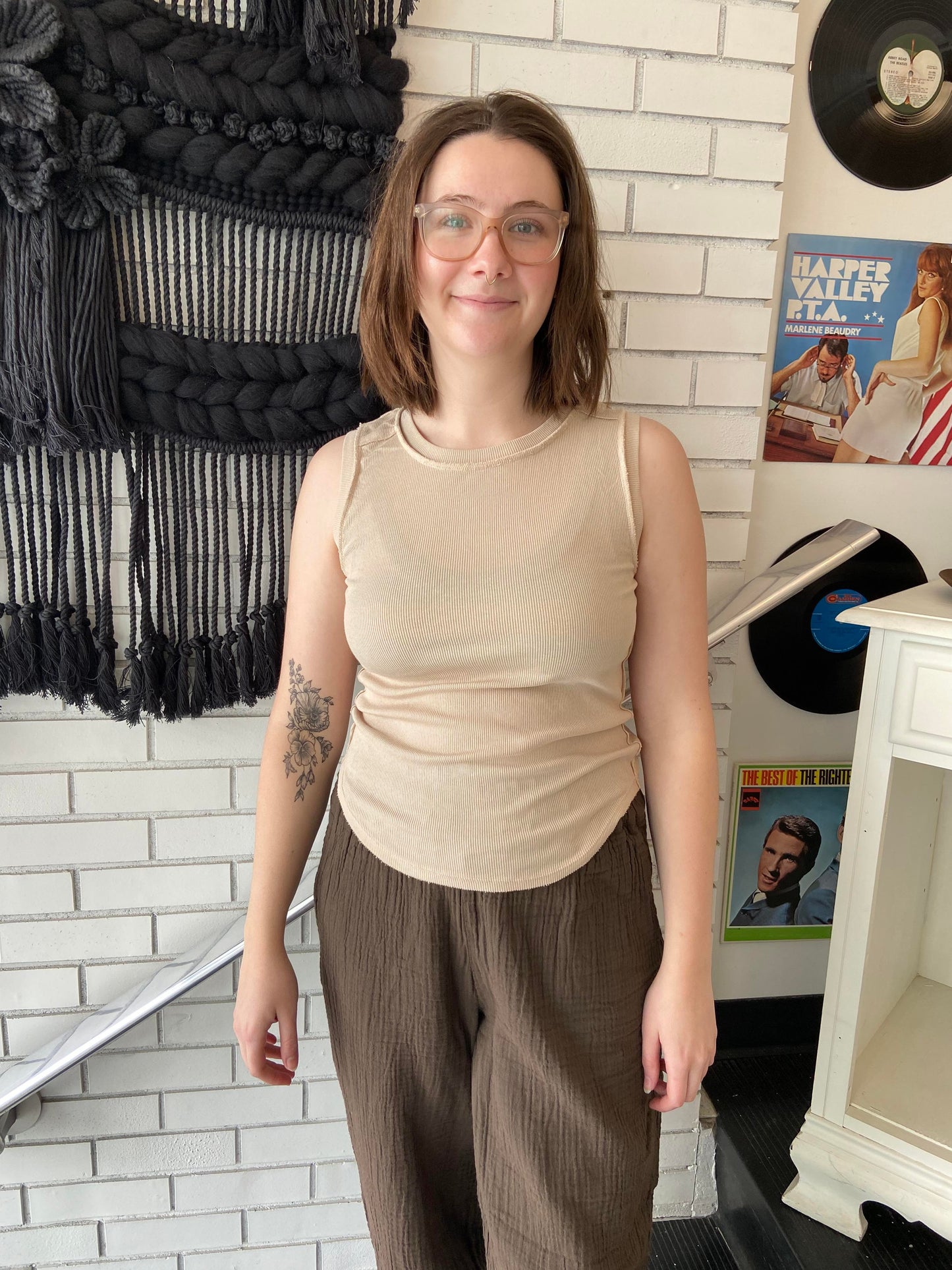 Exposed High Neck Tank ~ Size L