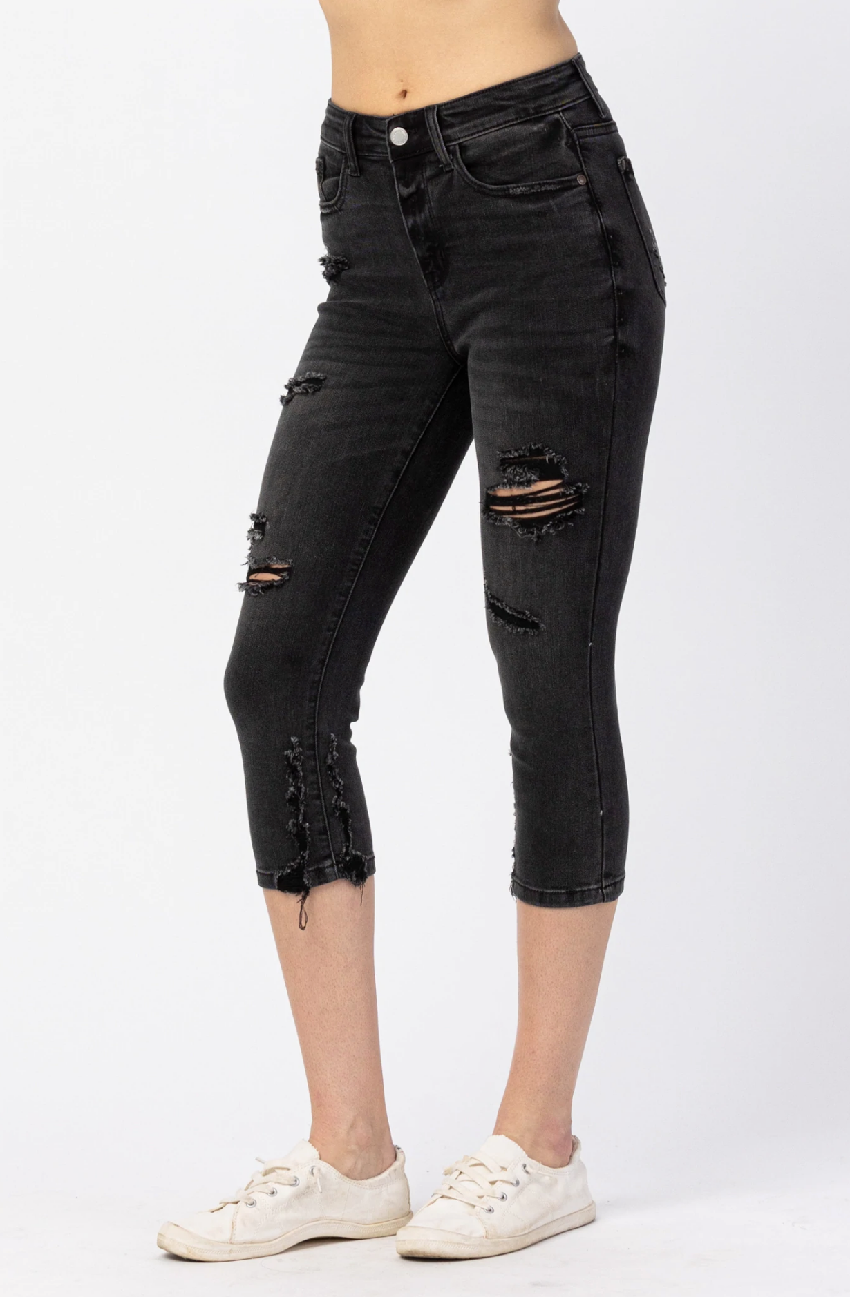 Sandi Hi Waist Capris {Reg} ~ Size 0