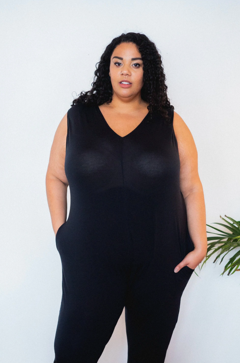 Plus size best sale gaucho jumpsuit