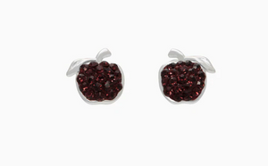Open image in slideshow, H &amp; B Mini Apple Sparkle Stud Earrings
