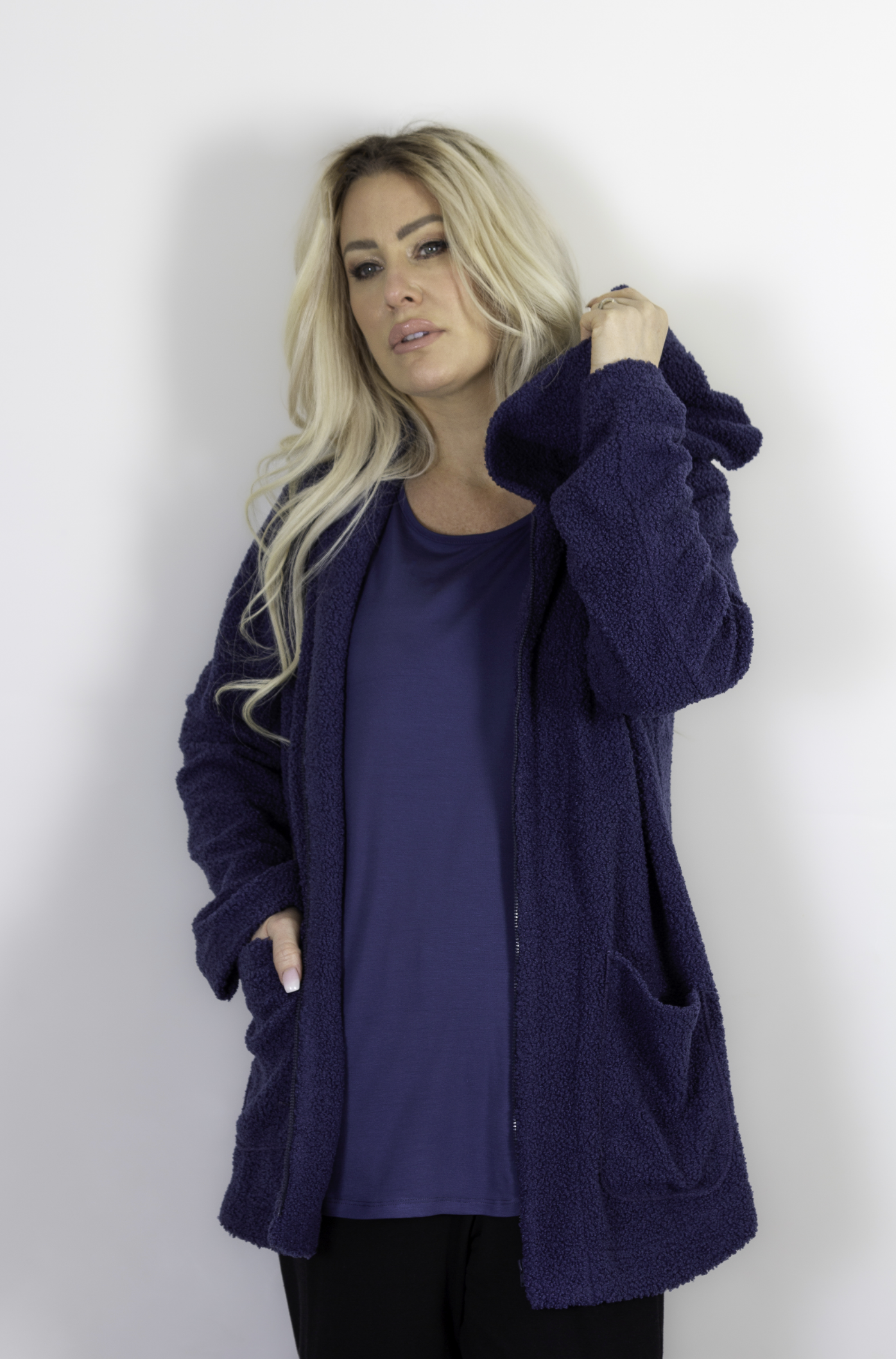 Zully Boucle Hooded Jacket