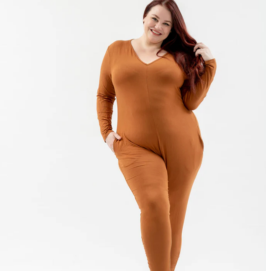 Love Me More Romper - Caramel ~ Size L