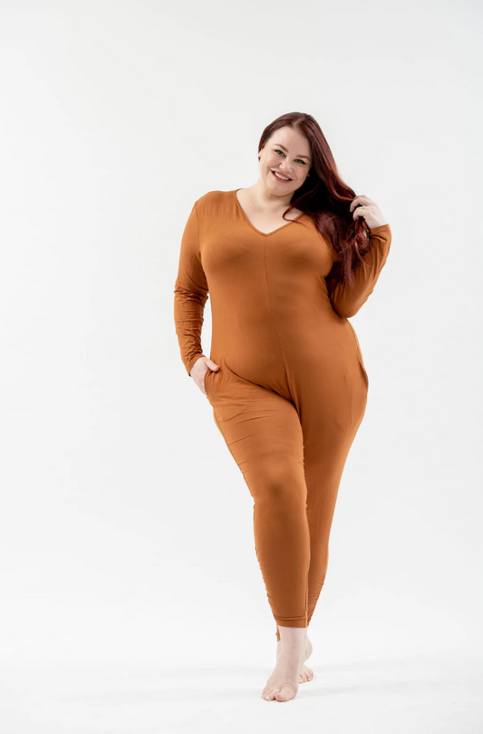 Love Me More Romper - Caramel ~ Size L