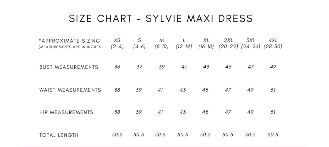 Sylvie Maxi Dress ~ Size XS
