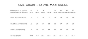 Sylvie Maxi Dress ~ Size XS