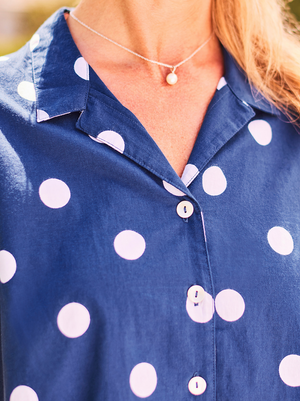 Lucy Dot Camp Blouse