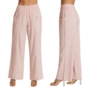 Open image in slideshow, Lina Wide Leg Pant { 2 Colors }
