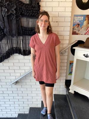 Open image in slideshow, Jackie V Neck Dress { 3 Colors }
